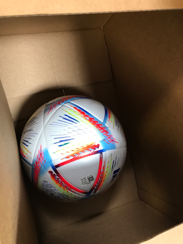 Photo 2 of adidas unisex-adult FIFA World Cup Qatar 2022 Al Rihla League Soccer Ball White/Pantone 5