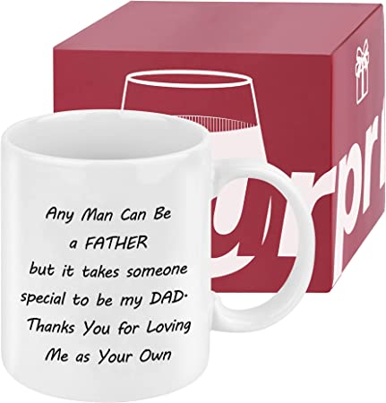 Photo 1 of Any Man Can Be A Father But It Takes Someone Special To Be A Dad Mug Thanks for Loving Me as Your Own Mug Birthday Father’s Day Christmas Gifts for Dad Stepdad from Stepdaughter Stepson 11 Ounces