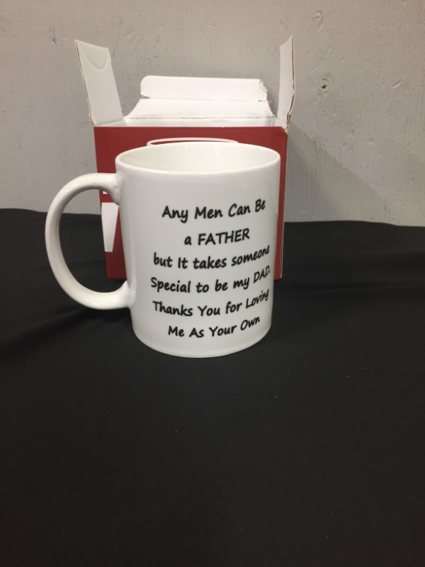 Photo 2 of Any Man Can Be A Father But It Takes Someone Special To Be A Dad Mug Thanks for Loving Me as Your Own Mug Birthday Father’s Day Christmas Gifts for Dad Stepdad from Stepdaughter Stepson 11 Ounces