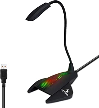 Photo 1 of NexiGo USB Computer Microphone, Desktop Microphone with Adjustable Gooseneck and LED Indicator, Compatible with Windows/Mac/Laptop/Desktop, Ideal for YouTube, Skype, Zoom, Gaming Streaming
