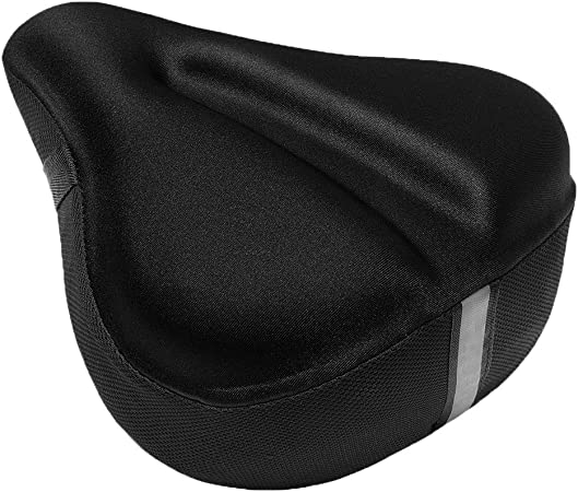 Photo 1 of A ALPS Bike Seat Cover,Comfortable Exercise Bicycle Saddle Cover with Water&Dust Resistant for Men Women,Fits Spin, Stationary, Cruiser Bikes, Indoor&Outdoor Cycling
