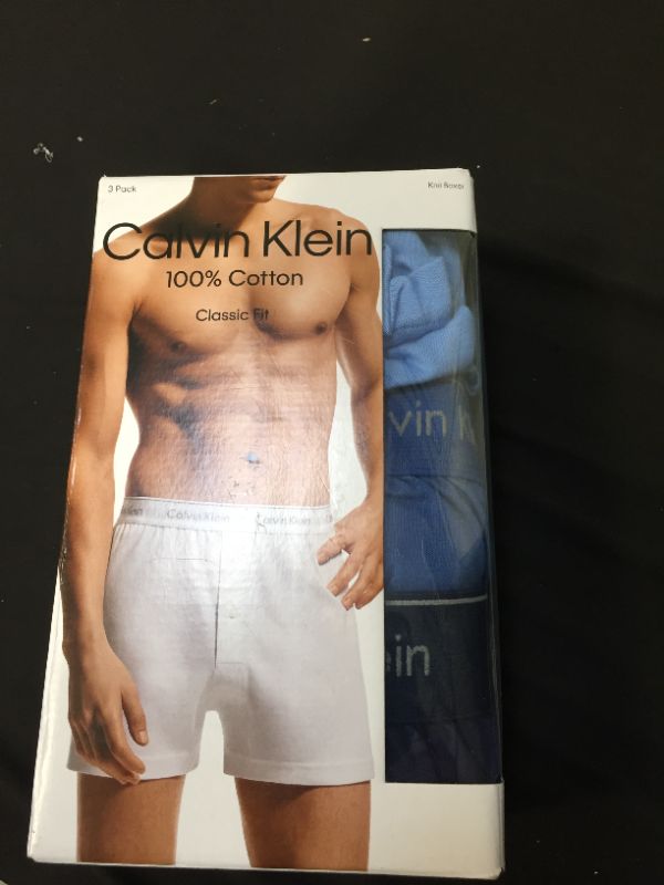 Photo 2 of Calvin Klein Men's Cotton Classics Multipack Knit Boxers --- LARGE 