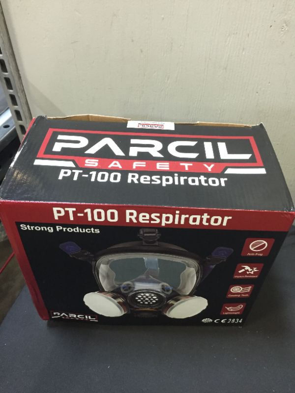 Photo 2 of Parcil Distribution Full Face Organic Vapor, Chemical, Particulate Respirator - 1 Year Full Manufacturer Warranty - Reusable Eye Protection Mask