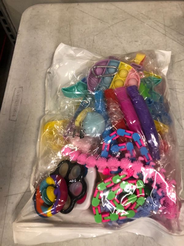 Photo 2 of Fescuty Fidget Toys Pack Set Pop Fidgets Toy Sets Packs Fidget Toys Pack Stress Relief and Anti-Anxiety Tools Sensory Toys… (22 PCS)
