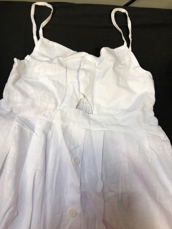 Photo 1 of FANCYINN Womens Floral Prints Tie Front Button Down Spaghetti Strap Midi Dress
SIZE M
