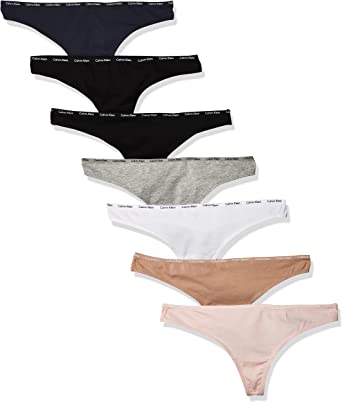 Photo 1 of Calvin Klein Women's Signature Cotton Logo Thong Panties, Multipack
SIXE XL