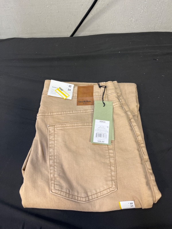 Photo 2 of  Men's Athletic Fit Jeans - Goodfellow & Co Khaki 32x34