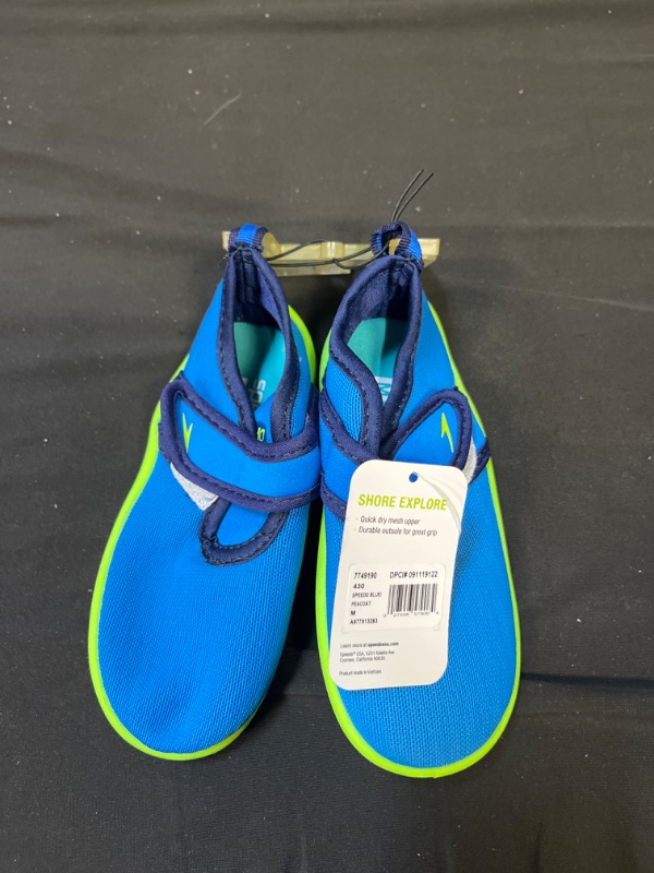 Photo 2 of  Speedo Toddler Solid Shore Explorer Water Shoes - Blue 7-8