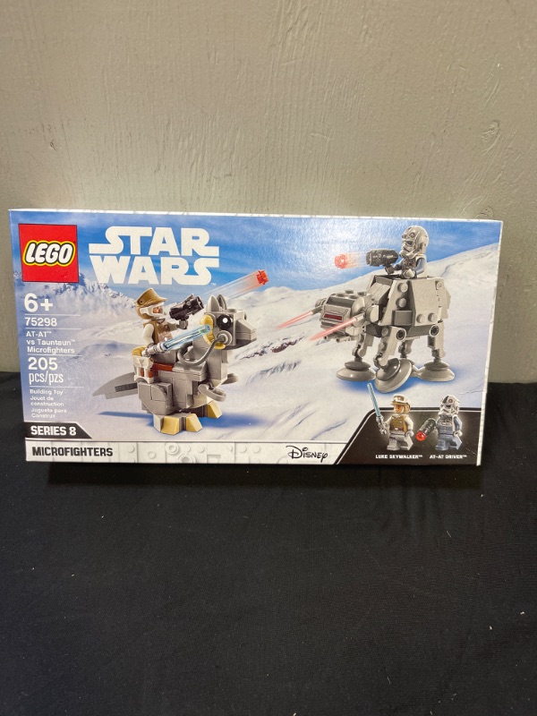 Photo 2 of LEGO Star Wars at-at vs. Tauntaun Microfighters 75298 Building Kit; Awesome Buildable Toy Playset for Kids Featuring Luke Skywalker and at-at Driver Minifigures, New 2021 (205 Pieces)
