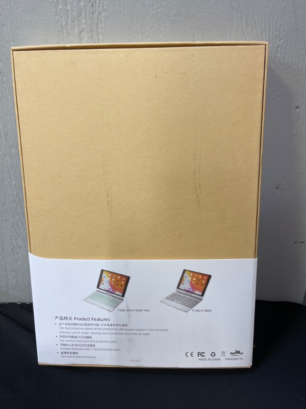 Photo 1 of MyMAX Trackpad Keyboard Case for iPad 10.2” 2020 8th Gen/2019 7th Gen/iPad Air3 & iPad Pro 10.5”, with Bluetooth 5.1 Wireless Keyboard, Pen Holder, 7-Color Backlit, & 360° Screen Rotation (Rose Gold)
