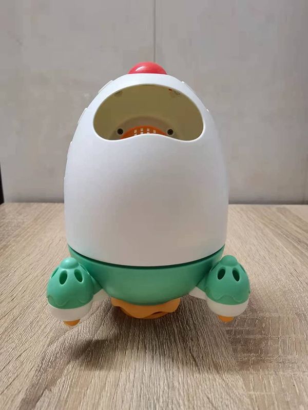 Photo 1 of Baby Bath Toy, Space Rocket Shape Bathtub Toy for Kids Toddlers Infants, Water Shower Bath Spray Baby Bathtub Bath Toy
