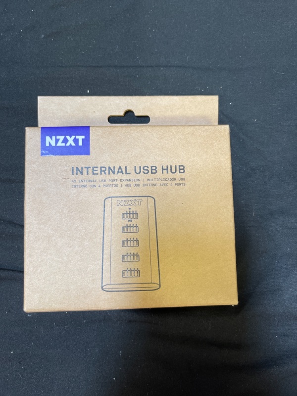 Photo 2 of NZXT Internal USB Hub 3 - AC-IUSBH-M3 - 4 Internal USB 2.0 Ports - 3M Dual Lock Tapes - Magnetic Body - Plug and Play
