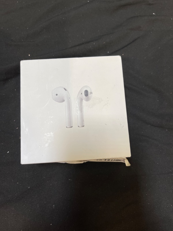 Photo 1 of Apple AirPods (2nd Generation) Wireless Earbuds with Lightning Charging Case Included. Over 24 Hours of Battery Life, Effortless Setup. Bluetooth Headphones for iPhone
