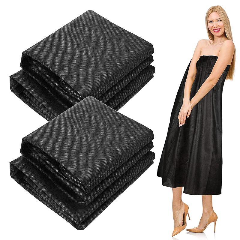 Photo 1 of 20 Pieces Disposable Spa Wrap Non-Woven Bath Wrap Disposable Spa Wrap Bathrobe Sauna Bath Skirt Sweat Steaming for Skin Care Salon Spa Beauty
