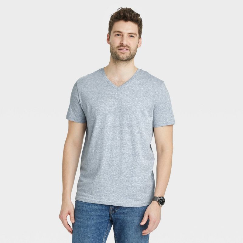 Photo 1 of En's Short Sleeve Novelty V-Neck T-Shirt - Goodfellow & Co™ L