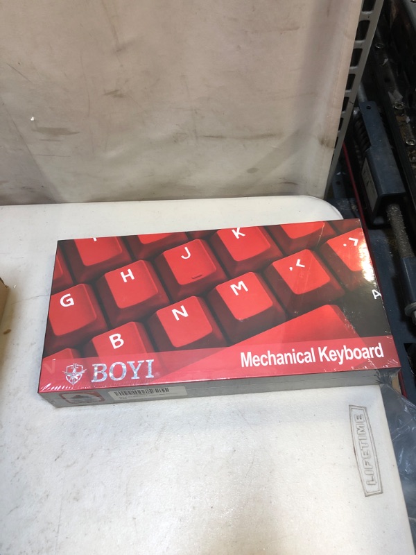 Photo 3 of BOYI Wired 60% Mechanical Gaming Keyboard,Mini RGB Cherry MX Switch PBT Keycaps NKRO Programmable Type-C Keyboard for Gaming and Working (Black Red Rose Color,Cherry MX Red Switch)
(factory sealed)