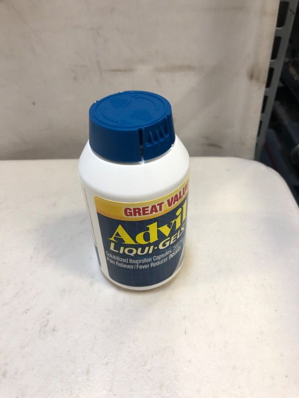 Photo 1 of Advil Liqui-Gels Pain Reliever and Fever Reducer Liquid Filled Capsule, 200 mg - 200 count
exp 09/2024