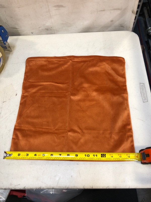 Photo 1 of 2PC 15 IN PILLOW CASES COLOR BURNT ORANGE