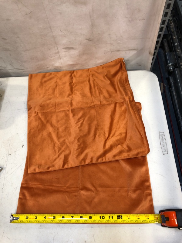 Photo 1 of 2PC 15 IN PILLOW CASES COLOR BURNT ORANGE