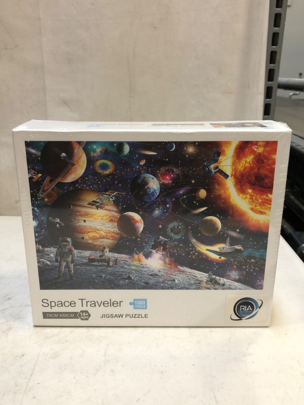 Photo 3 of Adult Puzzle RIA Space Traveler Jigsaw 1000 Piece Puzzles| Rompecabezas para adultos | Difficult Galaxy jig Saw Galaxy | Adults Kids
