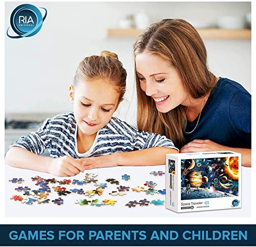 Photo 2 of Adult Puzzle RIA Space Traveler Jigsaw 1000 Piece Puzzles| Rompecabezas para adultos | Difficult Galaxy jig Saw Galaxy | Adults Kids
