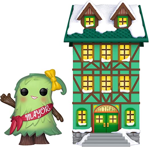 Photo 1 of Funko Pop! Town: Holiday - Town Hall with Mayor Patty Noble, Multicolor
