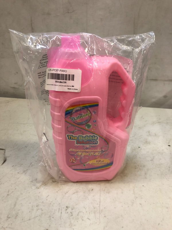 Photo 2 of Balnore Bubble Solution Refill (up to 3 Gallon) 40 oz Big Bubbles Concentrated with Pour Funnel, Bubble Liquid for Bubble Machine, Bubble Wand, Bubble Gun, Bubble Mower, Bubble Toys
