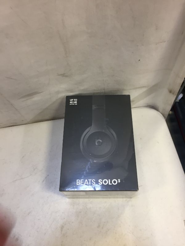 Photo 7 of Beats by Dr. Dre Solo3 Beats Icon Collection Wireless on-Ear Headphones - Matte Black
(factory sealed)