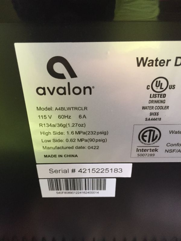 Photo 1 of Avalon 3 Temperature Water Cooler Dispenser