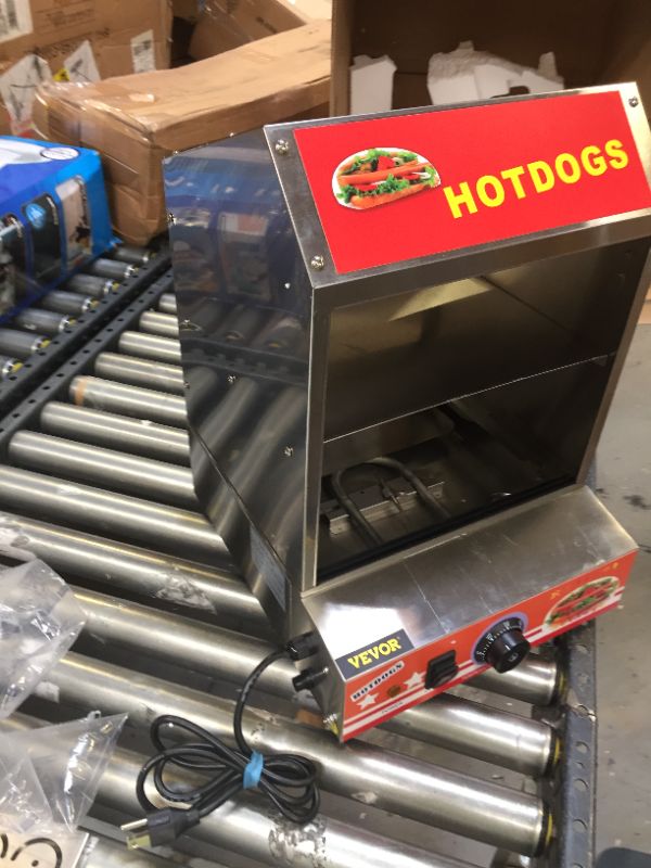 Photo 3 of 24.5 Qt. Hot Dog Steamer 2-Tier Hut Steamer Stainless Steel Hot Dog Steamer Commercial Food Warmer Display
