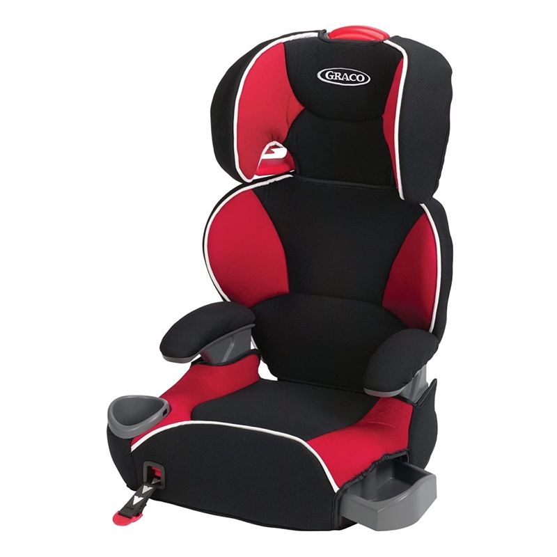 Photo 1 of Graco Affix Asiento elevador de coche con respaldo con pestillo, rojo, negro
