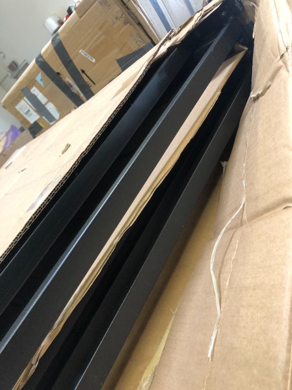 Photo 6 of Amazon Basics Foldable Metal Platform Bed Frame with Tool Free Setup, 18 Inches High, King, Black
