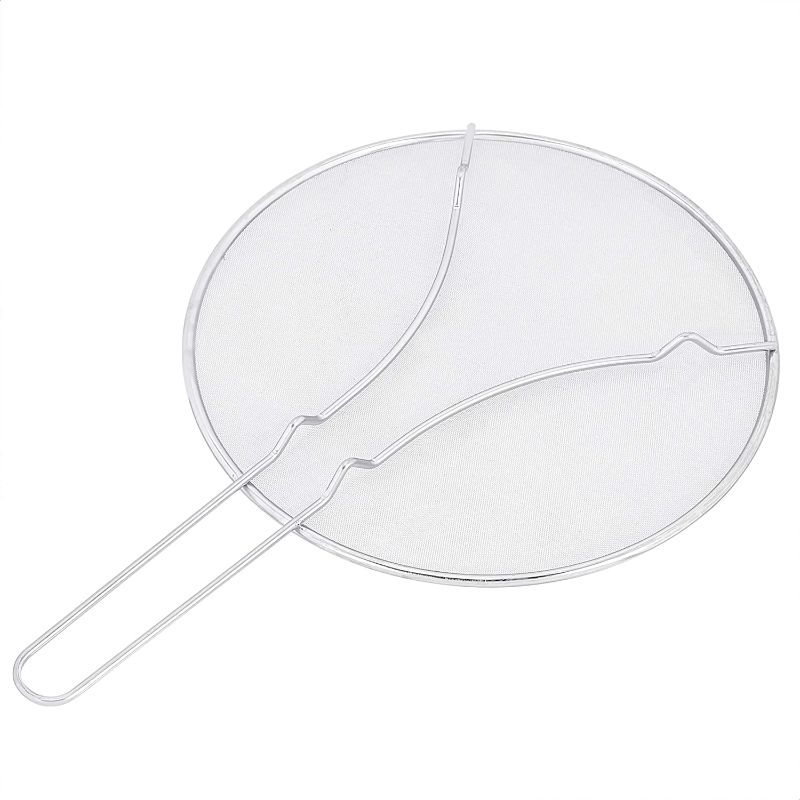 Photo 1 of AmazonCommercial Stainless Steel Fine Mesh Frying Pan Splatter Screen, 11.5 Inch
