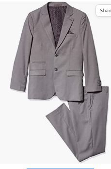 Photo 1 of Geoffrey Beene Boys' Textured 2-Piece Slim Fit Suit size 4 kids 

