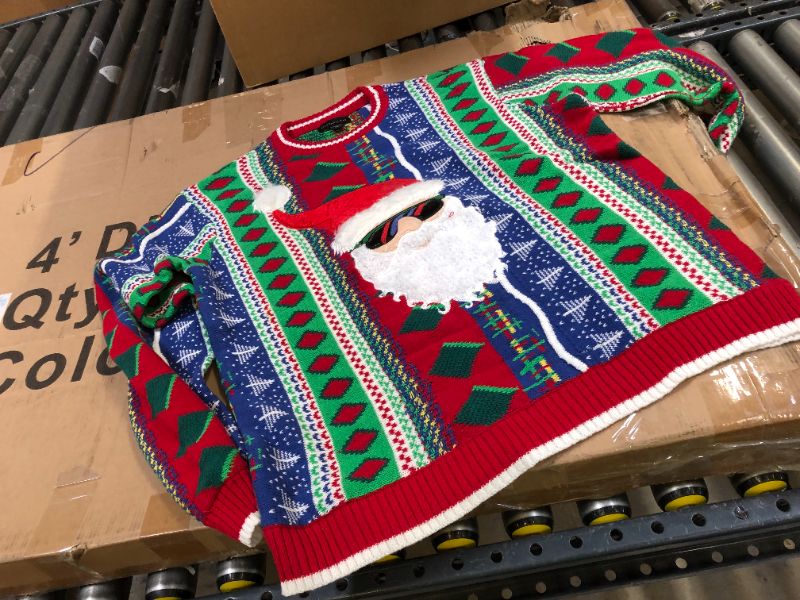 Photo 2 of Blizzard Bay Men's Ugly Christmas Sweater Santa XL 
