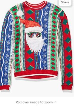Photo 1 of Blizzard Bay Men's Ugly Christmas Sweater Santa XL 
