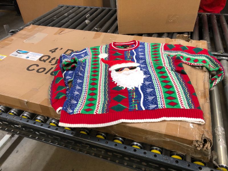 Photo 2 of Blizzard Bay Men's Ugly Christmas Sweater Santa XL 
