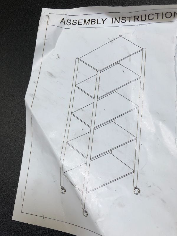 Photo 1 of 5 TIER SHELVES ---USED MISSING SOME PARTS ----SALE FOR PARTS ONLY 
