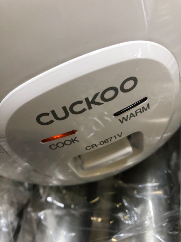 Photo 2 of Cuckoo CR-0671V Rice Cooker, 3 Liters / 3.2 Quarts, Violet/White

