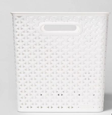 Photo 1 of 2--Y-Weave 11" Cube Decorative Storage Basket - Room Essentials™

