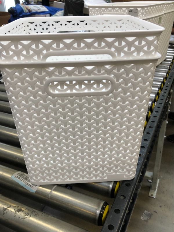 Photo 6 of 2---Y-Weave 11" Cube Decorative Storage Basket - Room Essentials™


