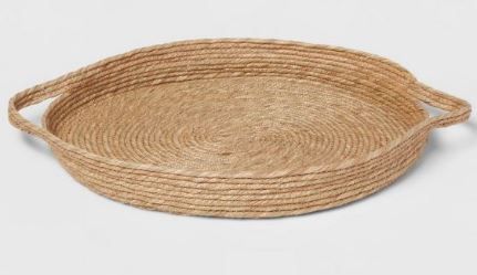 Photo 1 of 16" x 15" Seagrass Serving Tray - Threshold™

