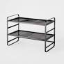 Photo 1 of  2 Tier Shoe Rack Black Metal Mesh - Brightroom - missing hardware 