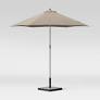 Photo 1 of 9' x 9' Round Patio Umbrella DuraSeason Fabric Sand - Ash Pole - Project 62