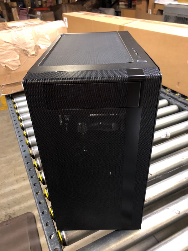 Photo 1 of Cooler Master MasterBox NR400 Micro-ATX Tower with Front Mesh Ventilation, Minimal Design, Tempered Glass Side Panel and Single Headset Jack

