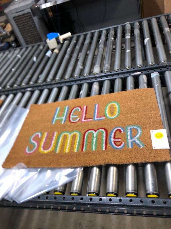 Photo 1 of  1'6"x2'6" Hello Summer Doormat Brown - Sun Squad

