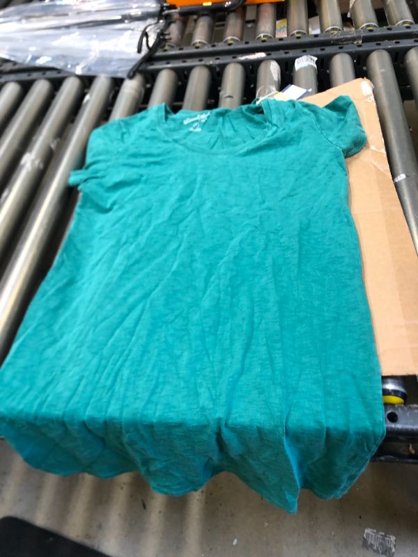 Photo 2 of  Women's Short Sleeve T-Shirt Dress - Universal Thread Teal Green S