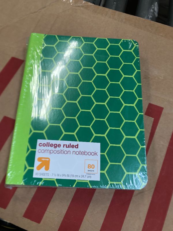 Photo 2 of Composition Notebook College Ruled Green Honeycomb - up & up 6 pcs 