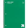 Photo 1 of  Wide Ruled Green 1 Subject Flexible Plastic Cover Spiral Notebook - up & up qty 22 