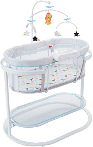 Photo 1 of Barcode for Fisher-Price Soothing Motions Bassinet, Soothe Baby to Sleep with Calming Sway Motion, Deluxe Overhead Mobile & Dual Mode Light Projection! Multi, Box Packaging Damaged, Moderate Use, Scratches and Scuffs on item, Missing Some Parts, Selling f